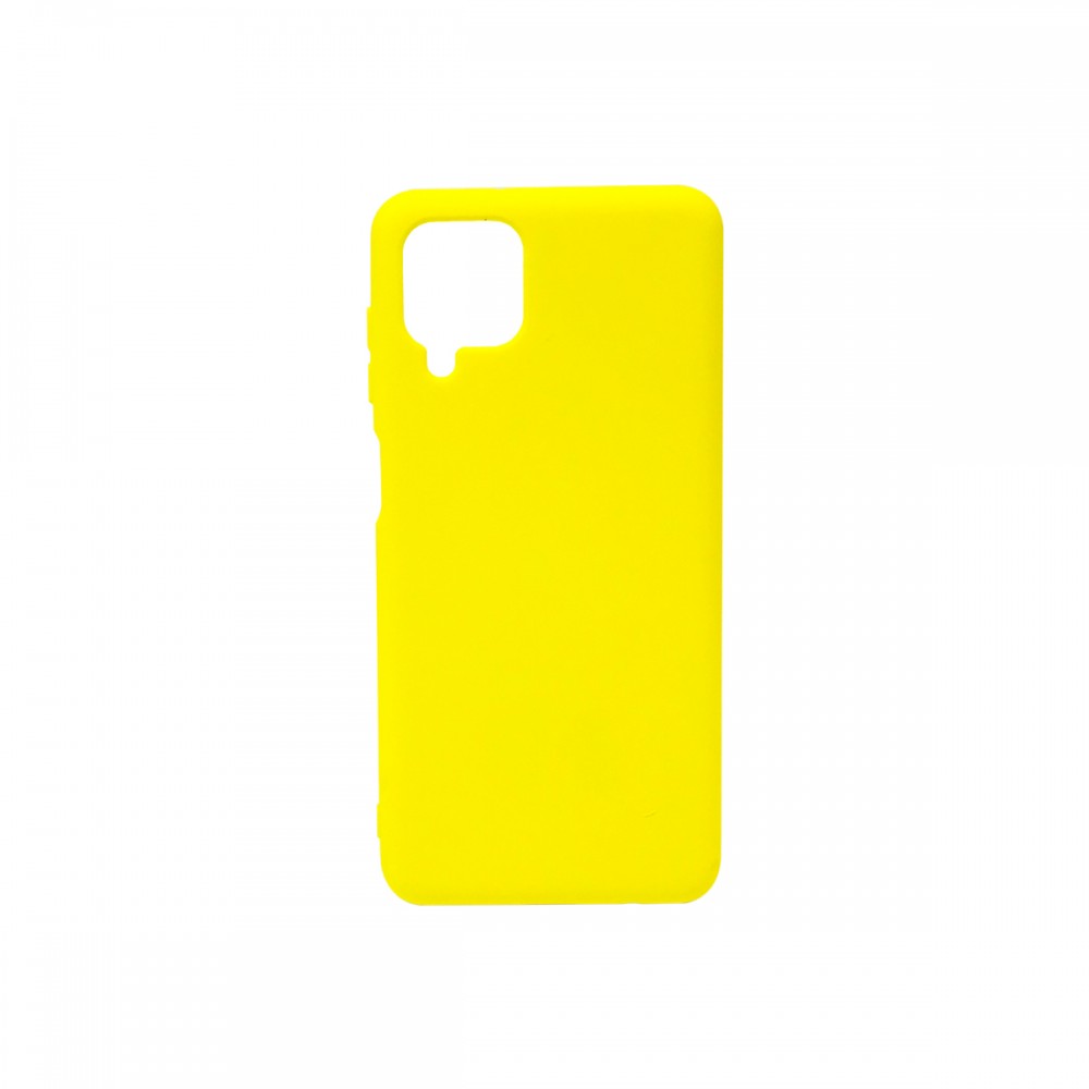 Protector Samsung Galaxy A12 engomado color amarillo